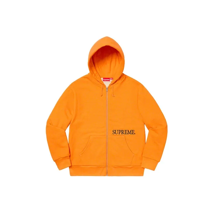 Supreme Thermal Zip Up Hooded Sweatshirt-0