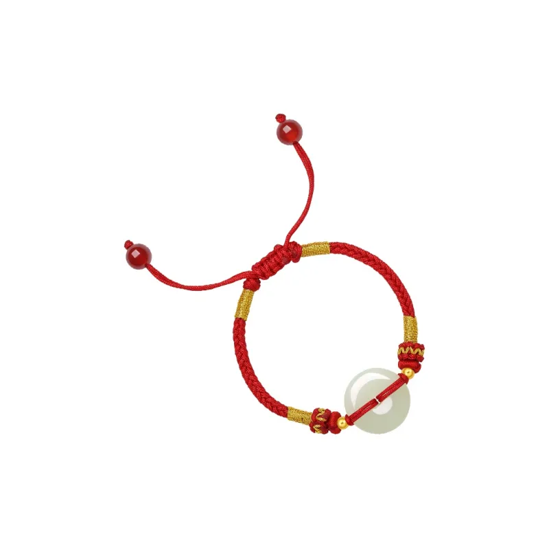 ZHOU LIU FU Hetian Jade Bracelets Green Jade Kids'-1