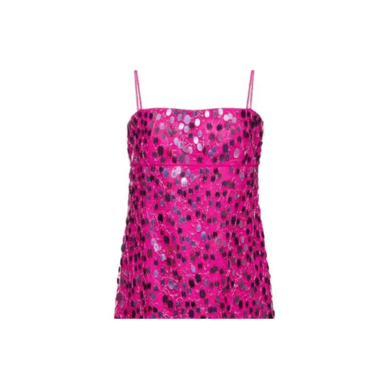 Valentino Slip Dresses Women's Rose Red-3