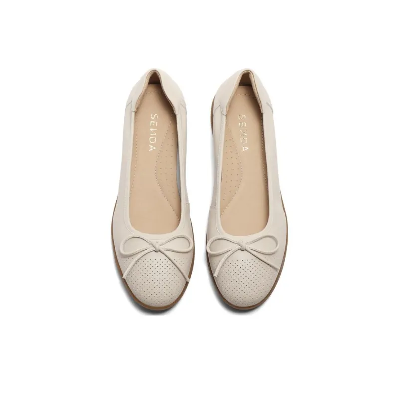 Senda Casual Single Shoes Women's Ecru-2