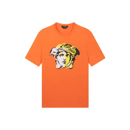 VERSACE T Shirt Men's Orange Red