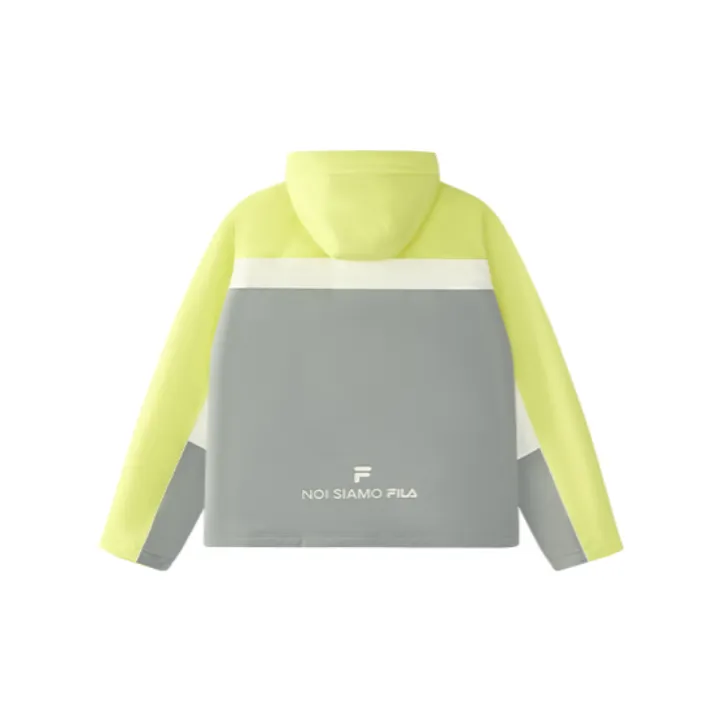 FILA FUSION FOB Series Puffer Jacket Unisex Fluorescent Yellow Jade-1