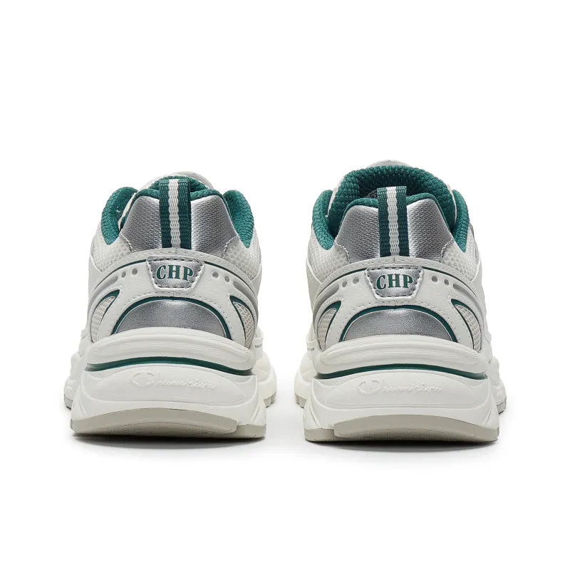Champion Low Top Running Shoes Men's Milk White/Fir Green-2