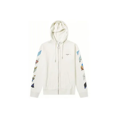 OFF WHITE Diag Colored Arrow Zip Hoodie