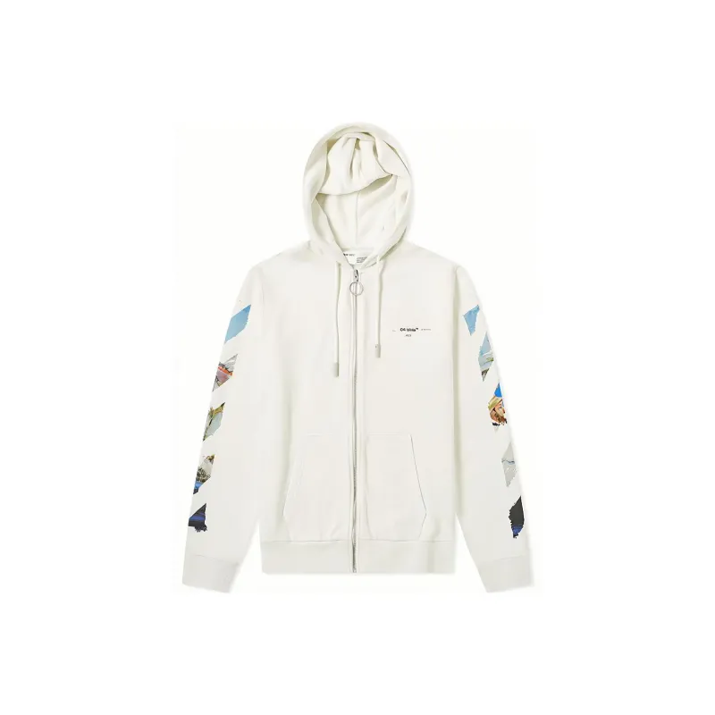 OFF WHITE Diag Colored Arrow Zip Hoodie-0