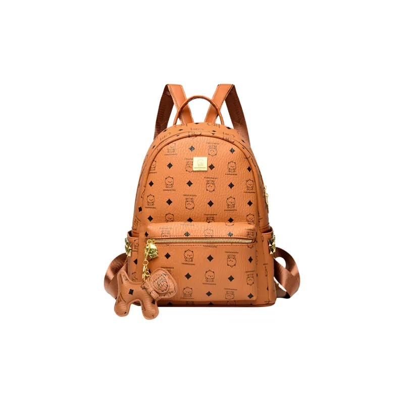 ROUNDOT Durable Fabric Backpacks Backpack Women's Ecru/Black/Yellow/Pink-14