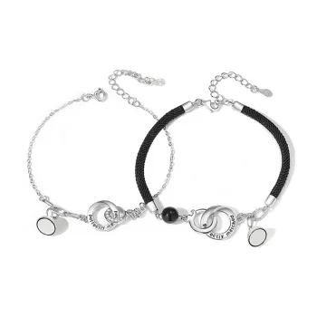 P&N S925 Silver Bracelets Unisex