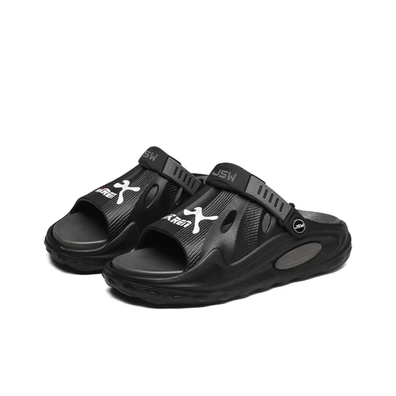 JEANSWEST New Trendy Brand Graffiti Chinese Innovation Style Beach Sandals Men's-13