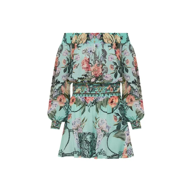 Camilla Off shoulder Floral Mini Dress-1
