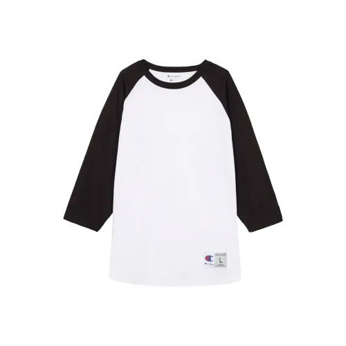Champion T-Shirt US Version Unisex Black White
