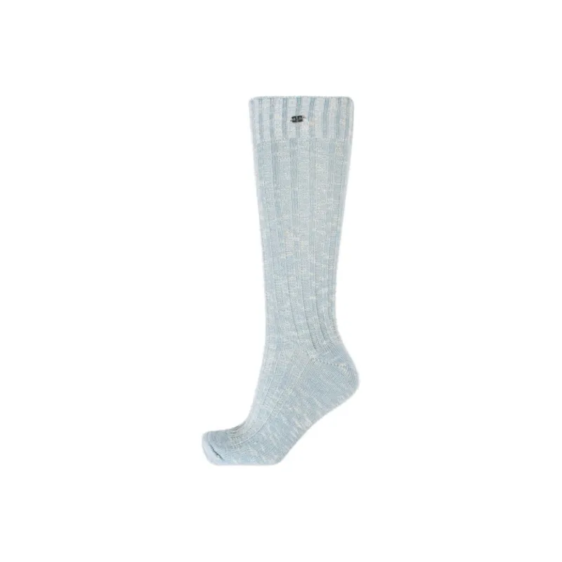 GANNI Knee High Socks Women's 1 Pack Light Blue-1