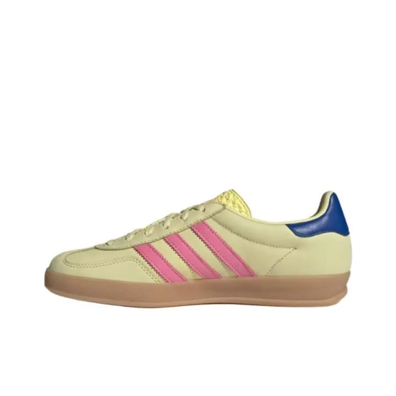 Adidas Gazelle Indoor Powder Yellow Lucid Pink Royal Women's-1