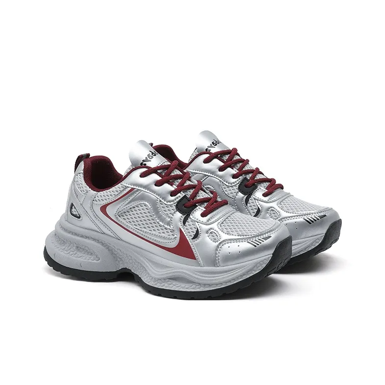 Babaya Cushioning Anti Slip Wear Resistant Breathable Lightweight Height Increasing Low Top Chunky Sneakers Women's-10
