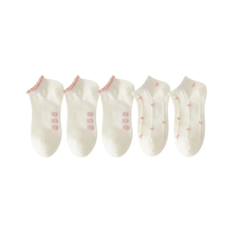 Cotton Gene Ankle Socks Women's 5 Pack-23