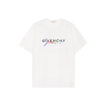 Givenchy Paris Embroidered Logo T shirt