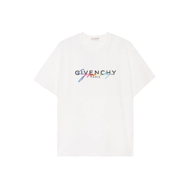 Givenchy Paris Embroidered Logo T shirt-0