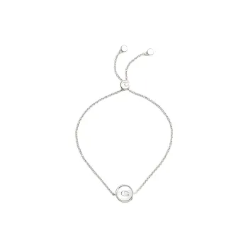COACH Brass Plated, Mother Of Pearl, Mother Of Pearl, Cubic Zircon Bracelets Women's Silver
