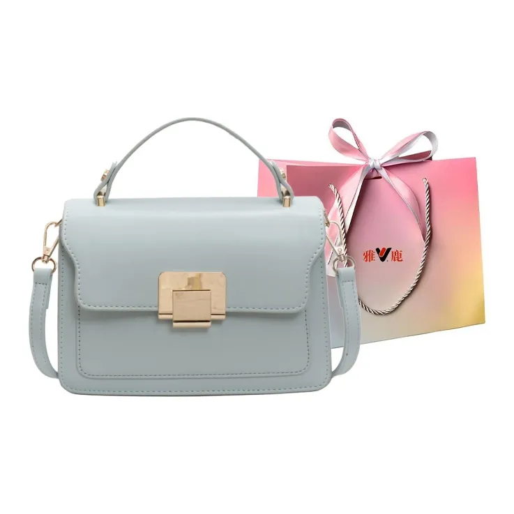 Yalu PU Handbag Women's Black/Ecru/Brown/Blue-21