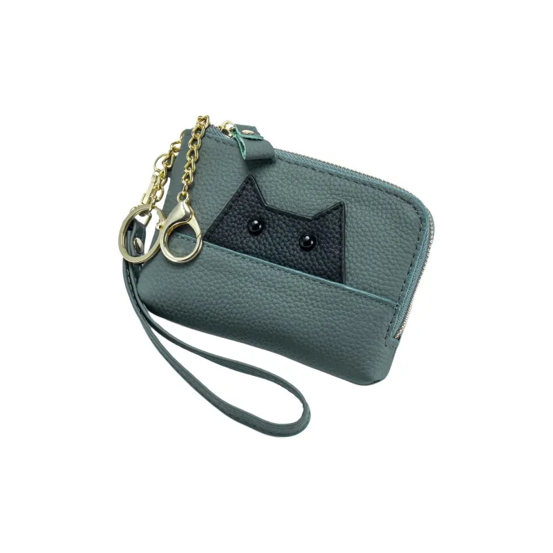 OUZIHUANG Cow Leather Coin Purse Women's Multicolor-6