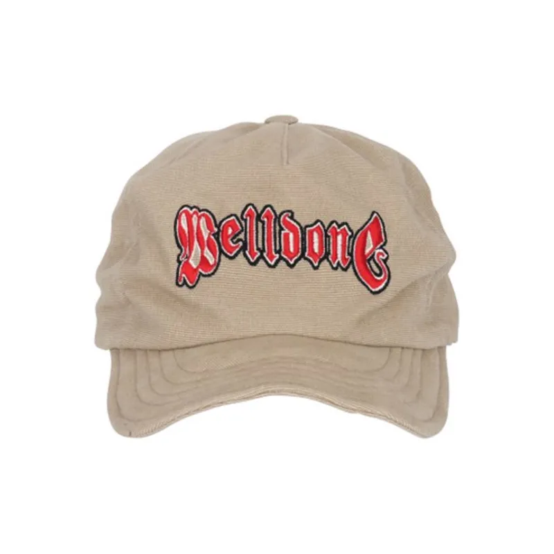 WE11DONE   Baseball Caps Unisex Khaki-0