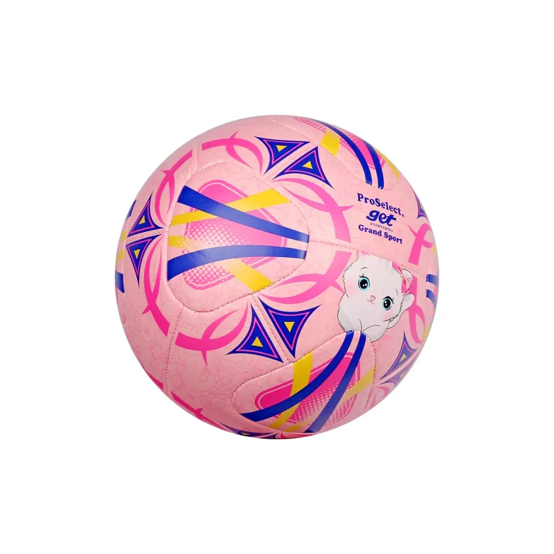 ProSelect Size 4 Soccer PU Machine Stitched Soccer Ball Unisex Pink-2
