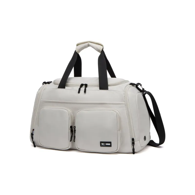 SEPTWOLVES Fabric Travel Bag Unisex Ecru-1