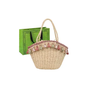 RUIPAI Straw Woven Shoulder Bag Regular Women's Beige/Khaki