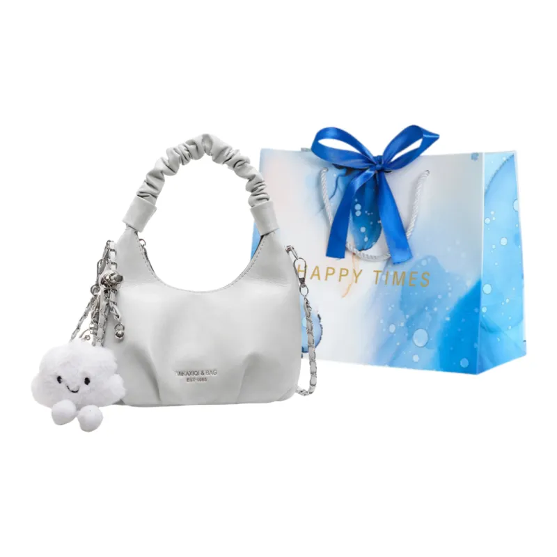 ROUNDOT PU Crossbody One Shoulder Handbags Regular Women's White/Ecru/Black/Pink-0