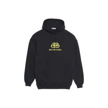 Balenciaga Oversized Interlocked Bb Hoodie