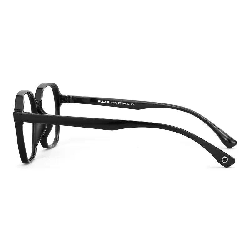 PULAIS TR/Memory Plastic Square Sunglasses Unisex Tea Brown-8