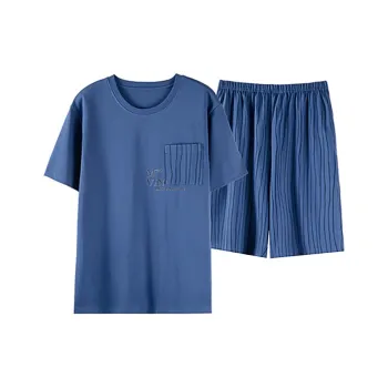 MIIOW Pajama Set Men's Deep Sea Blue