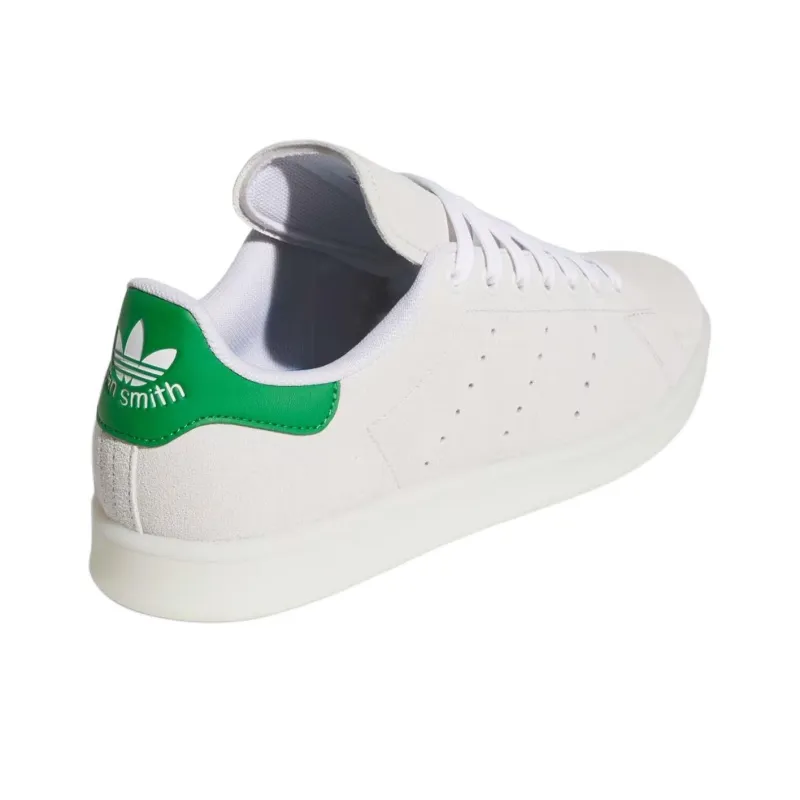 Adidas Stan Smith Cloud White Green Suede-3