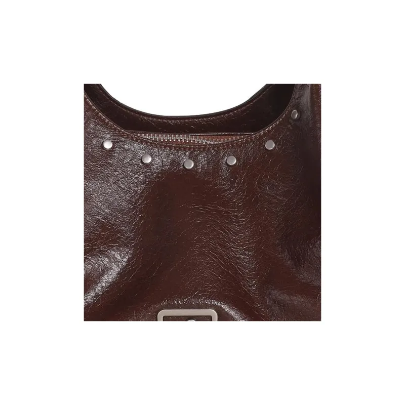 Kikawa Card Synthetic Leather Shoulder Bag Medium Size Women's Burgundy-6