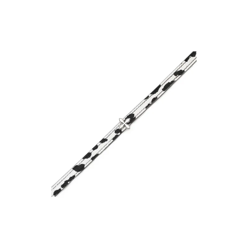 SMFK Alloy Necklaces Women's White Leopard Print-1