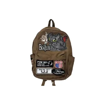 YUANTUZHE Canvas Backpack Unisex Coffee