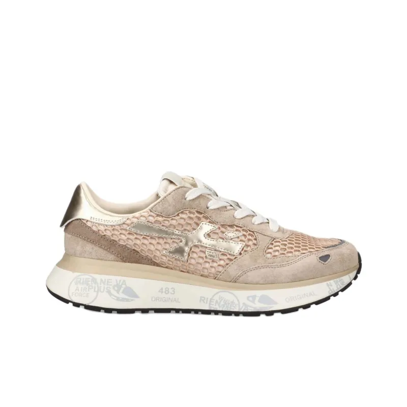 PREMIATA Lauryn Low Top Casual Shoes Women's Gold-1