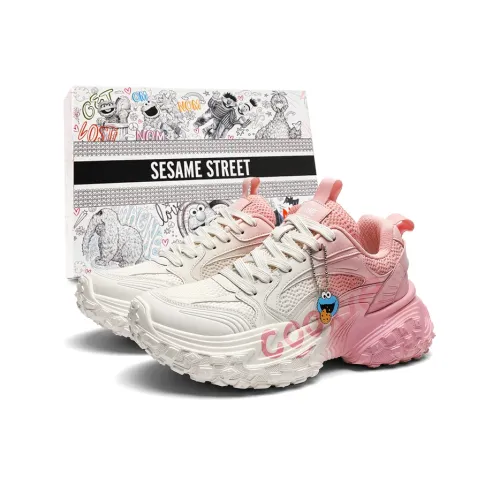 SESAME STREET Chunky Sneakers Unisex Low Top Pink