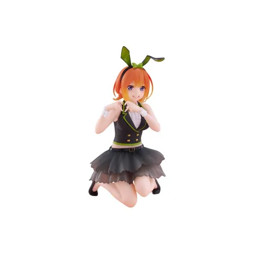 TAITO The Quintessential Quintuplets Desktop Cute Figure, Bunny Girl, Yotsuba Nakano Bonus Gifts