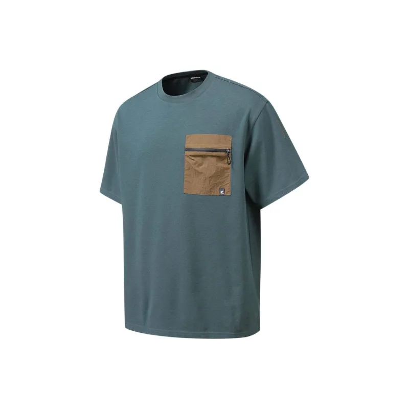 SALOMON UNI T Shirt Unisex Bright Charcoal-2