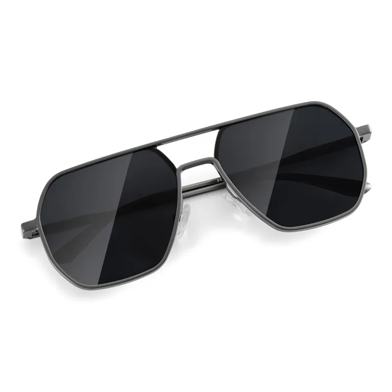 ENFANTIN Aluminum Magnesium Alloy Irregular Shape Sunglasses Unisex-5
