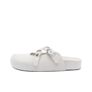 Vic Matie Slip Resistant Closed Toe Slippers Women's White