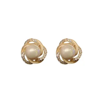 Drejew Copper Stud Earrings Women's