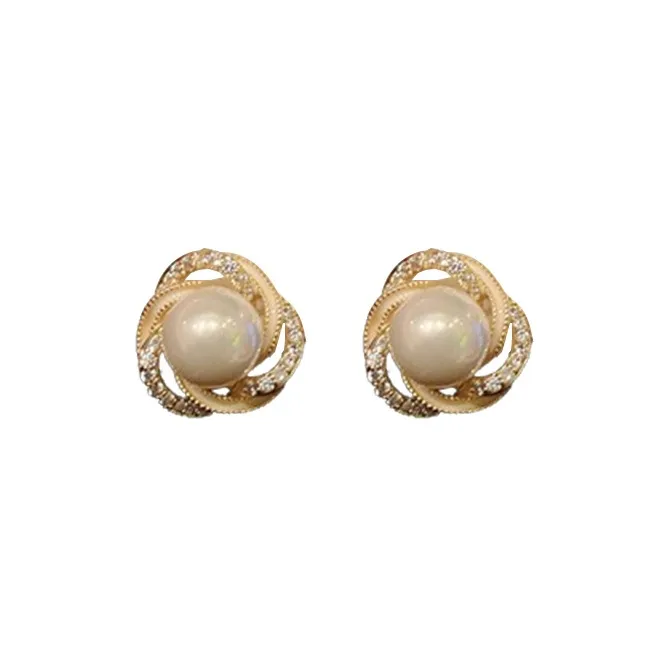 Drejew Copper Stud Earrings Women's-0