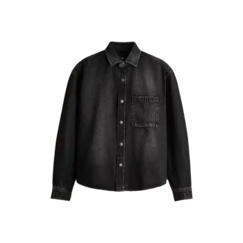 H&M Denim Jacket Men's Dark Gray