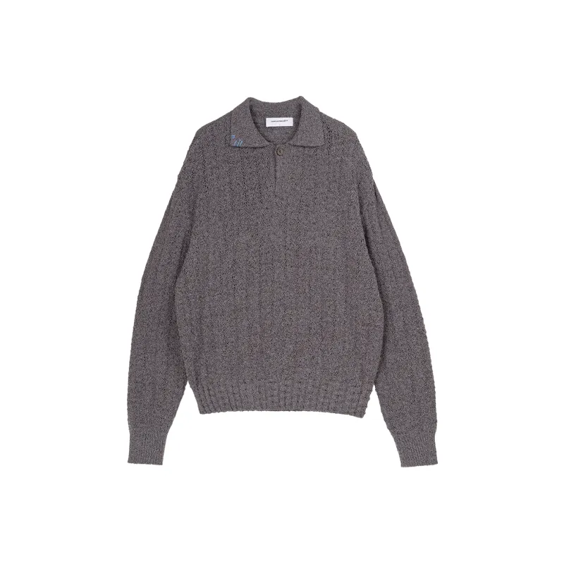 SIMPLE PROJECT Knitwear Unisex Purple Clay Gray-0