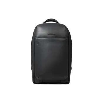 PIQUADRO Solid Color Backpack Regular Unisex Black