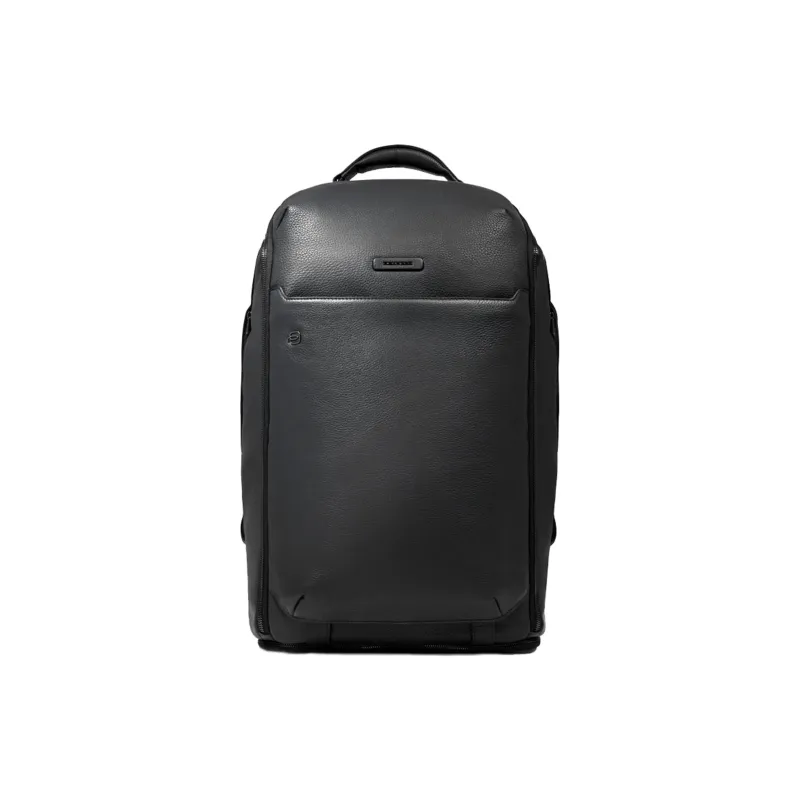 PIQUADRO Solid Color Backpack Regular Unisex Black-0