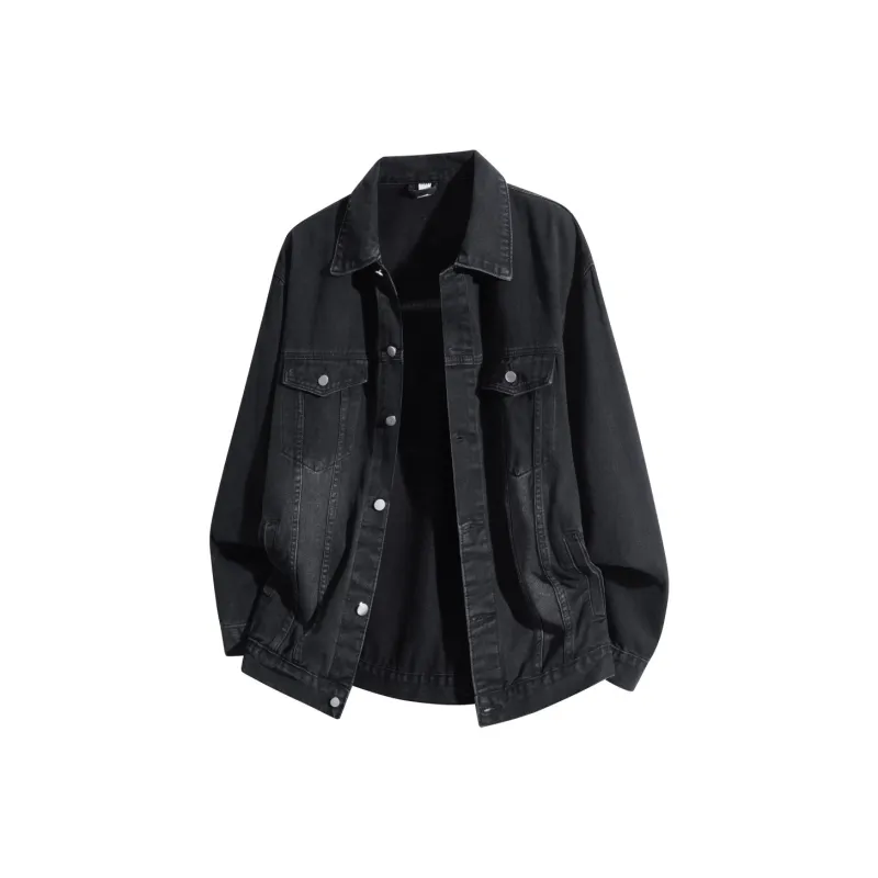 SOCKKEY Denim Jacket Unisex Black-5