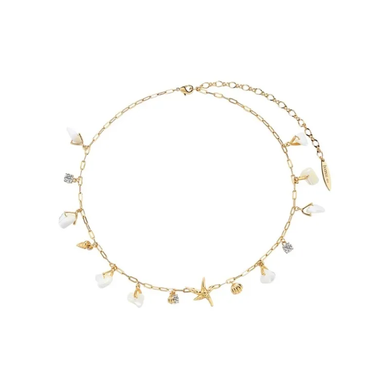 BOONEE ALUS Copper Plated With K Gold Necklaces Women's-0