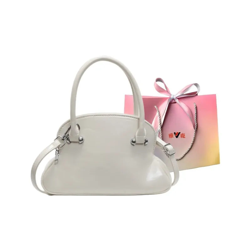 Yalu PU Handbag, Shoulder Bag, Crossbody Bag Regular Women's Black/Ecru/Burgundy/Pink/Purple/Blue-6